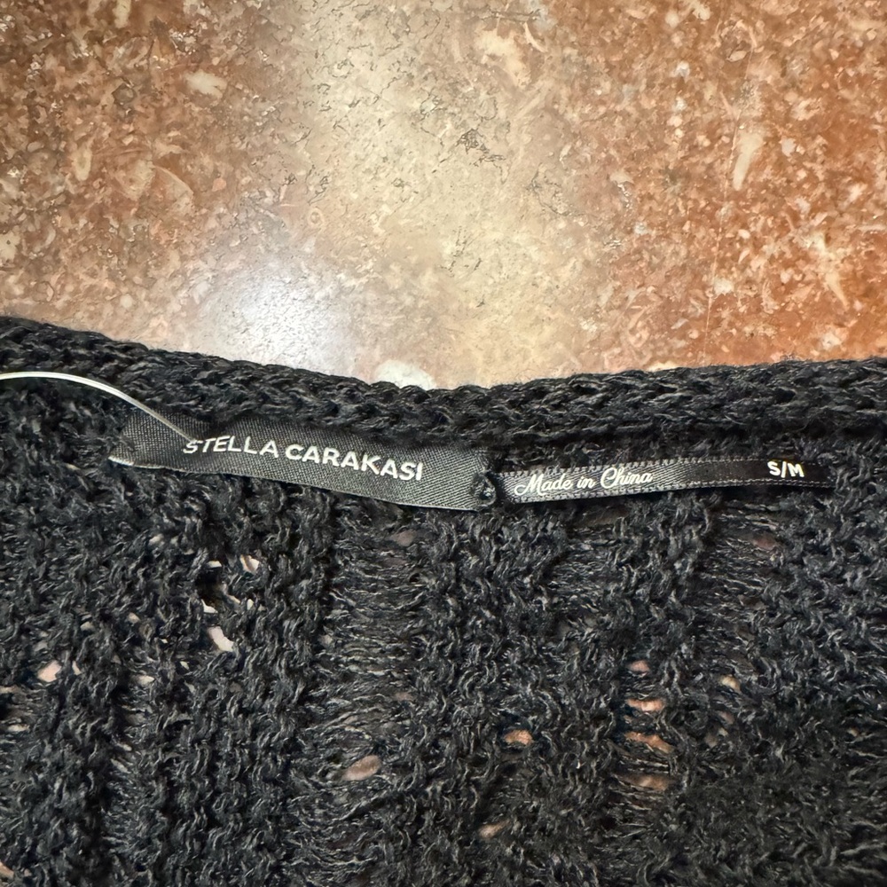Stella Carakasi Black Knit Poncho - Picture 5 of 5